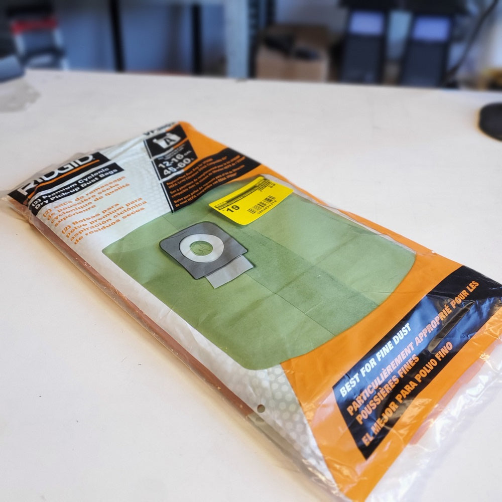 Wet Dry Vacuum Premium Cyclonic Dry Pick-up Only Dust Bags for Select 12-16 Gallon (VF3602) Wet Dry Vacuum Premium Cyclonic Dry Pick-up Only Dust Bags for Select 12-16 Gallon (VF3602)